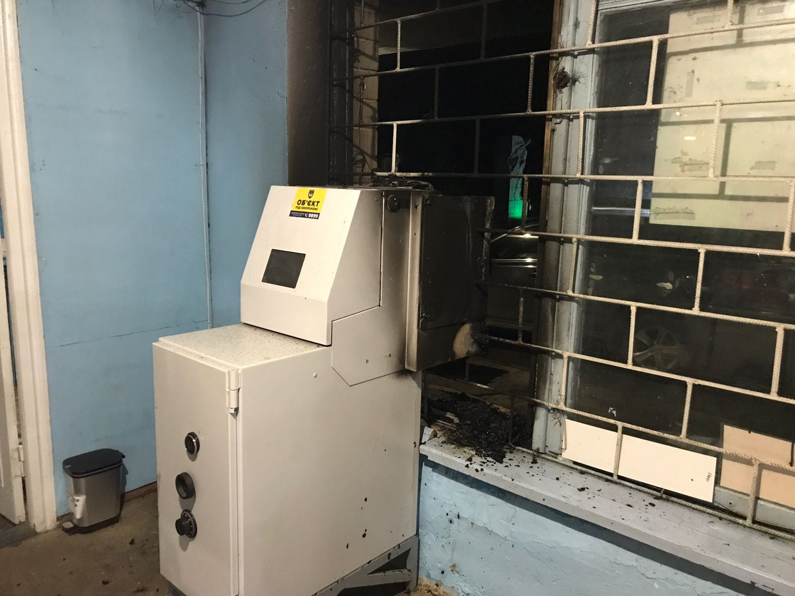 На Білоцерківщині психічнохворий підпалив банкомат - зображення