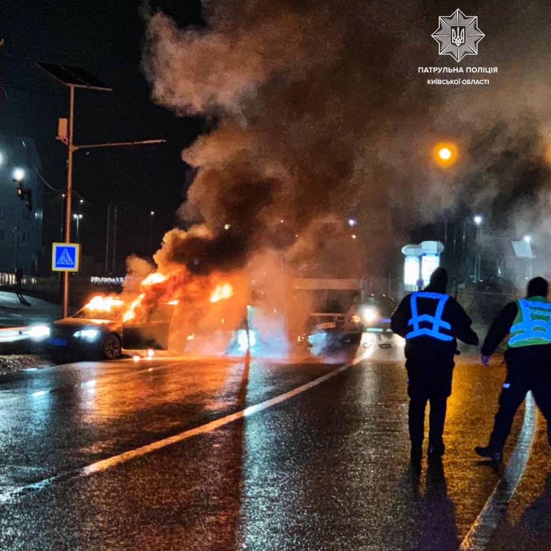 На Бориспільщині сталася серйозна ДТП із загорянням - зображення
