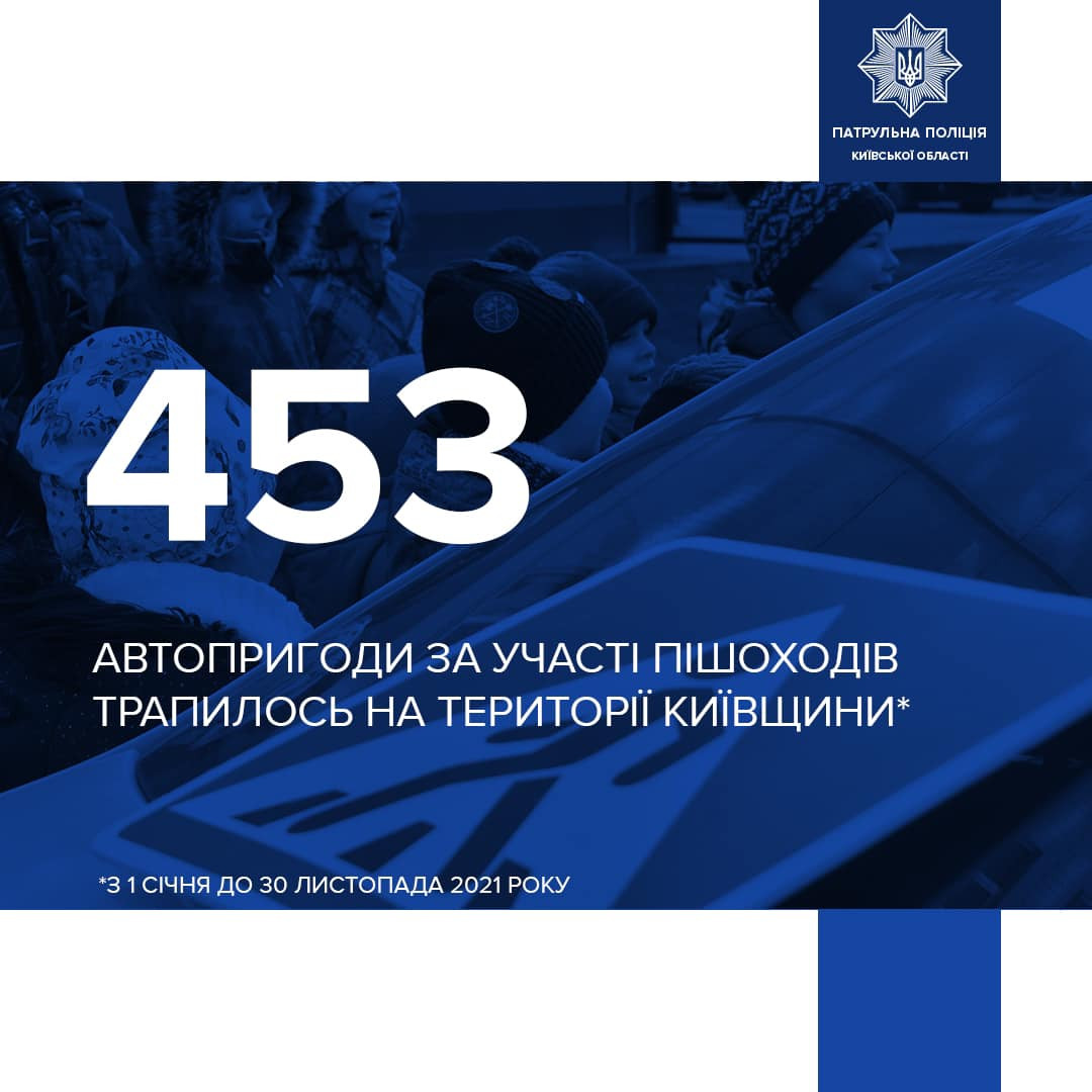 За 2021-й на Київщини постраждали 453 пішоходи: поради, як уберегтися на дорозі - зображення