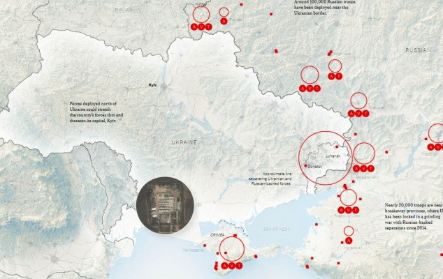 Російські війська оточують Україну з трьох сторін (інфографіка) - зображення