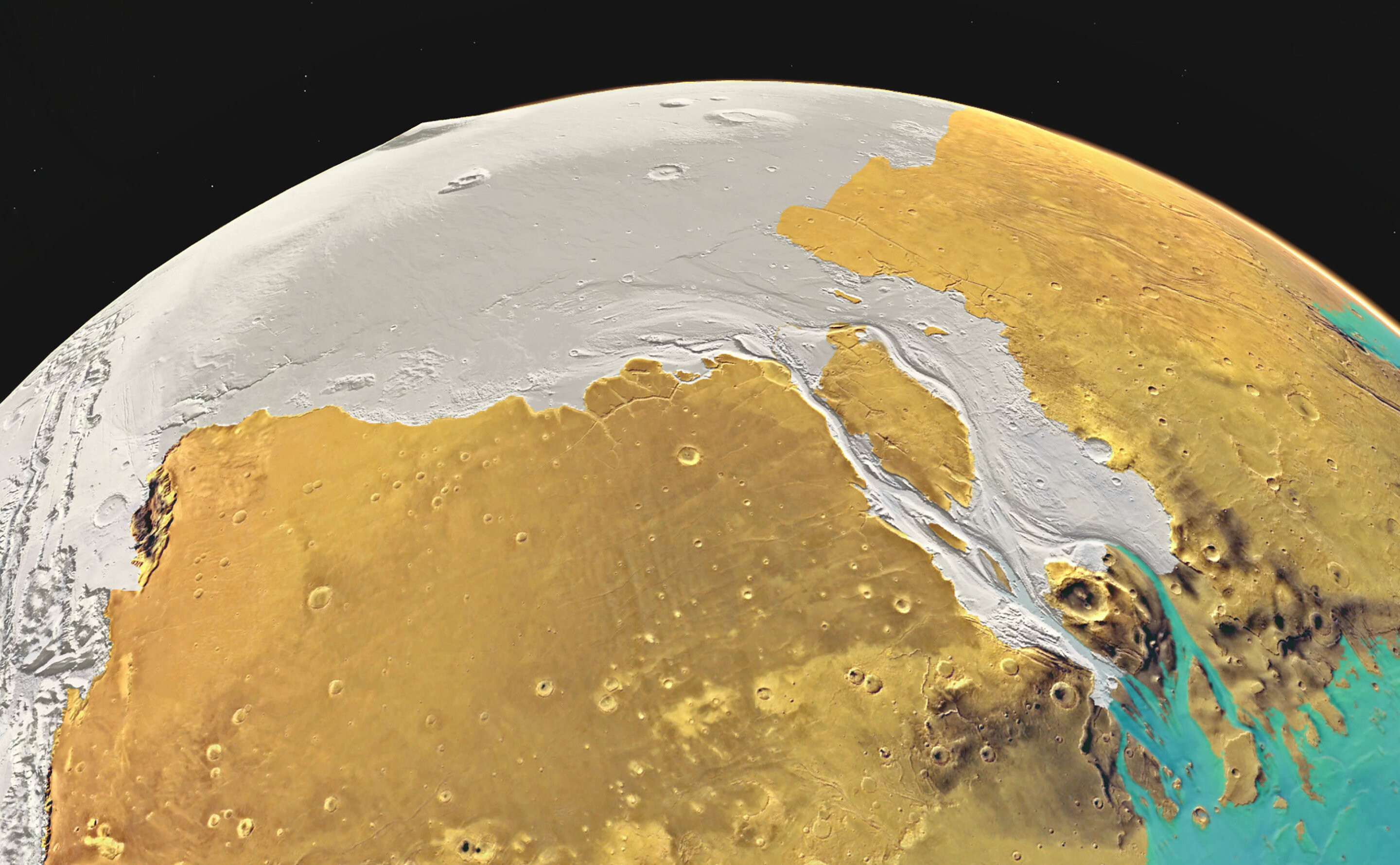 Вчені показали, яким був Марс три мільярди років тому - зображення