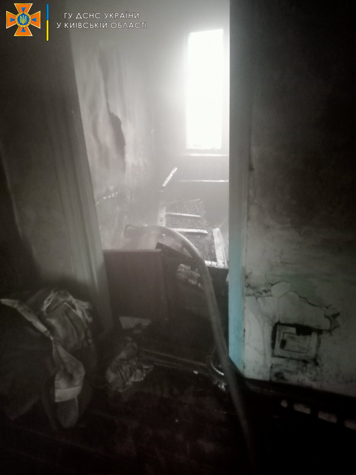 На Вишгородщині під час пожежі чоловік загинув у власному будинку - зображення
