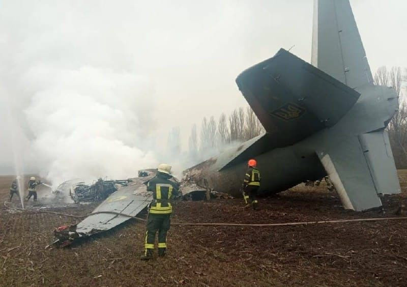 На Обухівщині впав літак ЗСУ - зображення