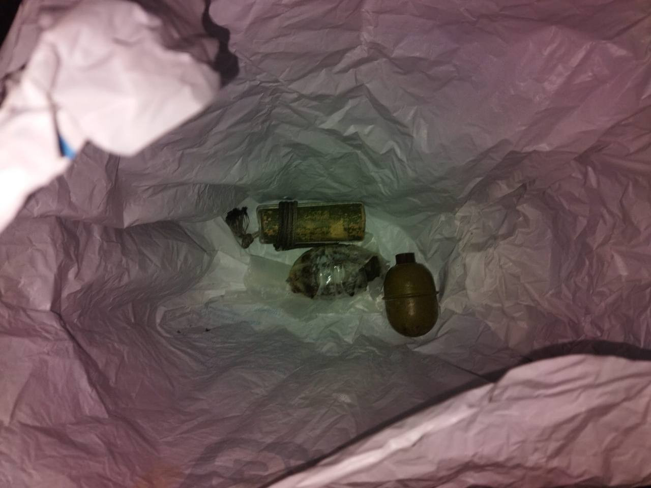 У пакеті на автобусній зупинці в Бабинцях знайшли гранати - зображення