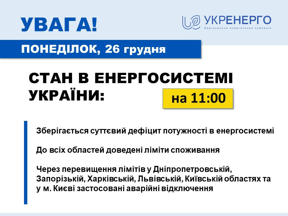 Через перевищення лімітів на Київщині та в столиці вводять аварійні відключення (ВІДЕО) - зображення