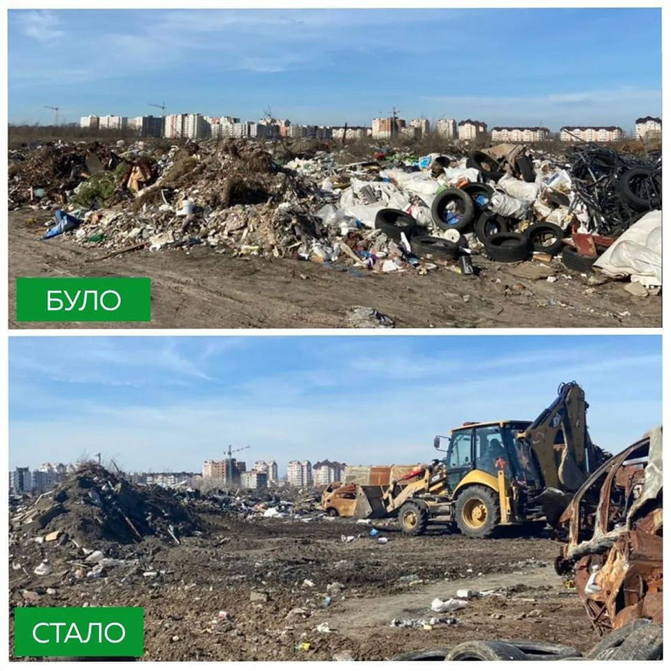 У Бучі майже розчистили велике стихійне сміттєзвалище - зображення