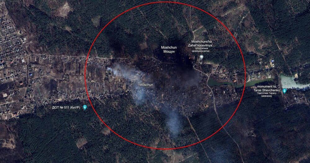 Google оновив супутникові знімки Бучі та Ірпеня, де видно масштаби руйнувань, завданих рф - зображення