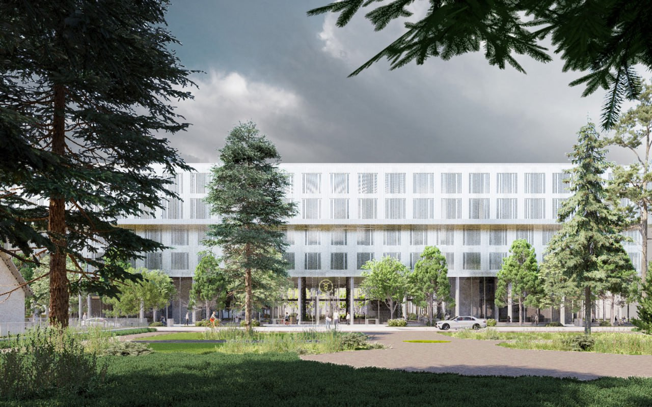 MASA architects показали проєкт відбудови податкового університету в Ірпені: візуалізації - зображення