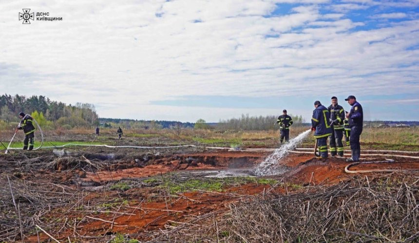 На Київщині почались загорання торфу в екосистемах - зображення