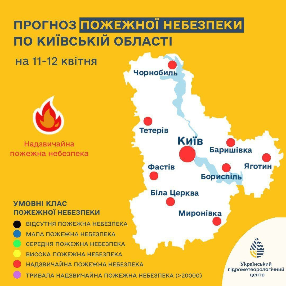 На Київщині попереджають про надзвичаний рівень пожежної небезпеки - зображення
