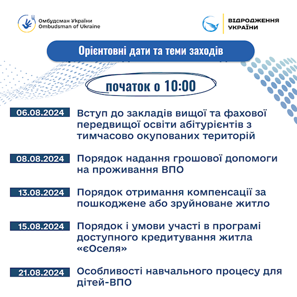 Мінреінтеграції проводить серію онлайн-зустрічей для внутрішньо переміщених осіб - зображення