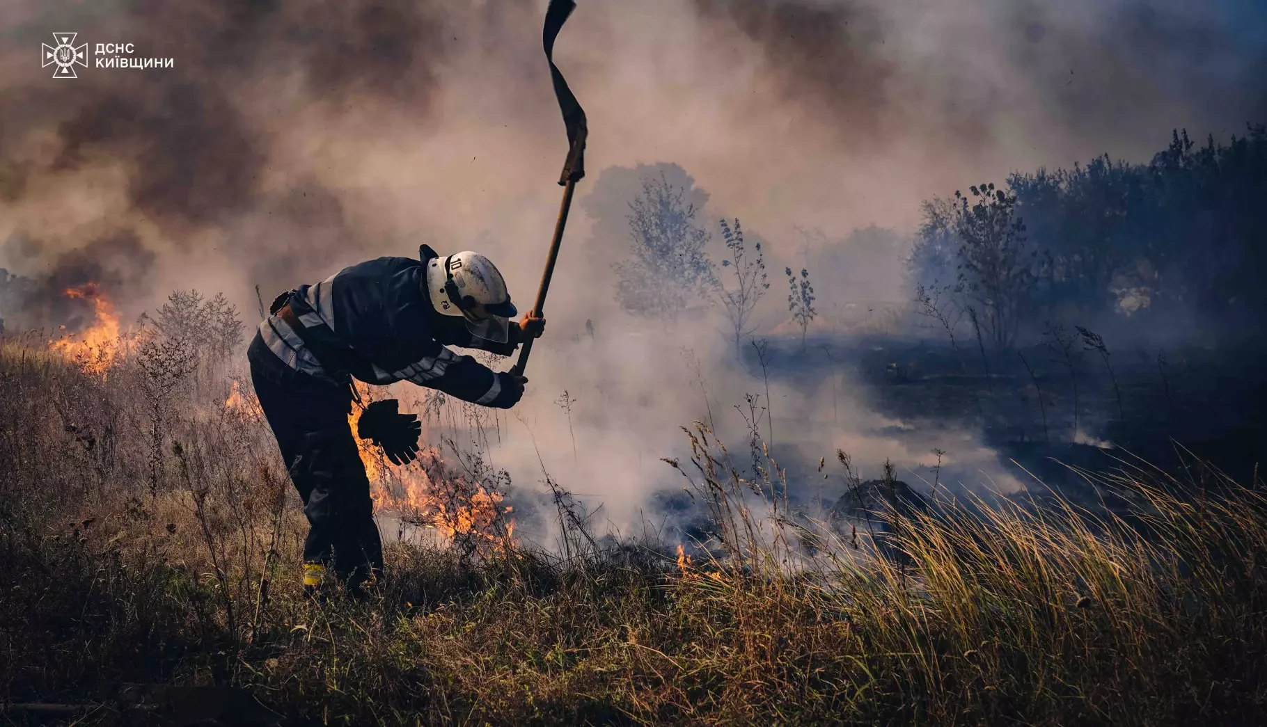 ДСНС врятували ціле село в Київській області від масштабної пожежі (ФОТО) - 4 - зображення