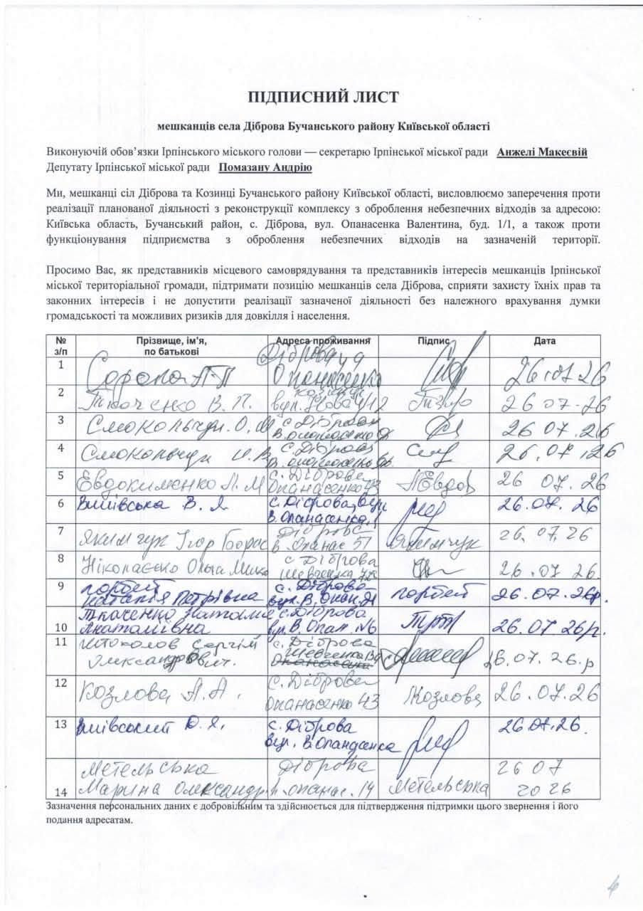 В Ірпінській громаді планують спалювати понад 800 тонн медичних відходів на рік: мешканці готуються до протестів - 2 - зображення