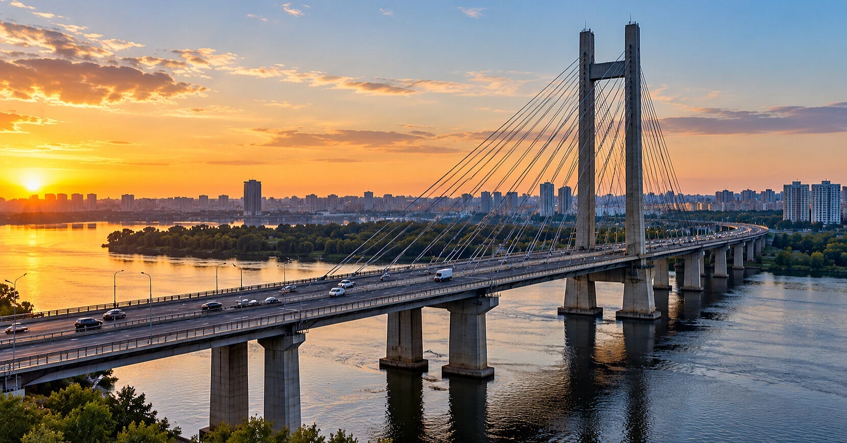 У Києві з наступного тижня (з 5–11 жовтня 2026 року) розпочнуть будівництво кількох резервних переправ через Дніпро - зображення