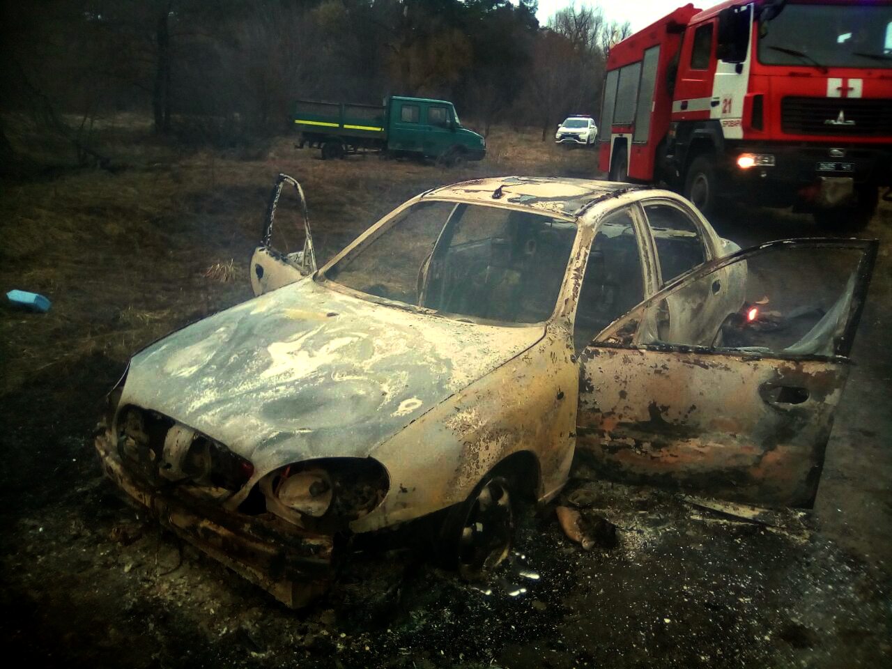 На Броварщині згорів автомобіль